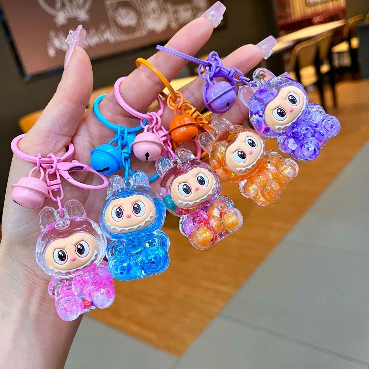 Labub quicksand keychain wholesale