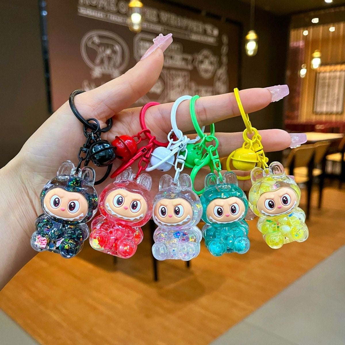 Labub quicksand keychain wholesale