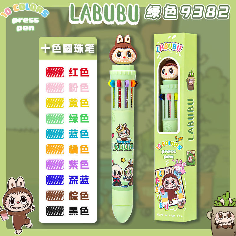 Labub pen with 10 colors high quality wholesale