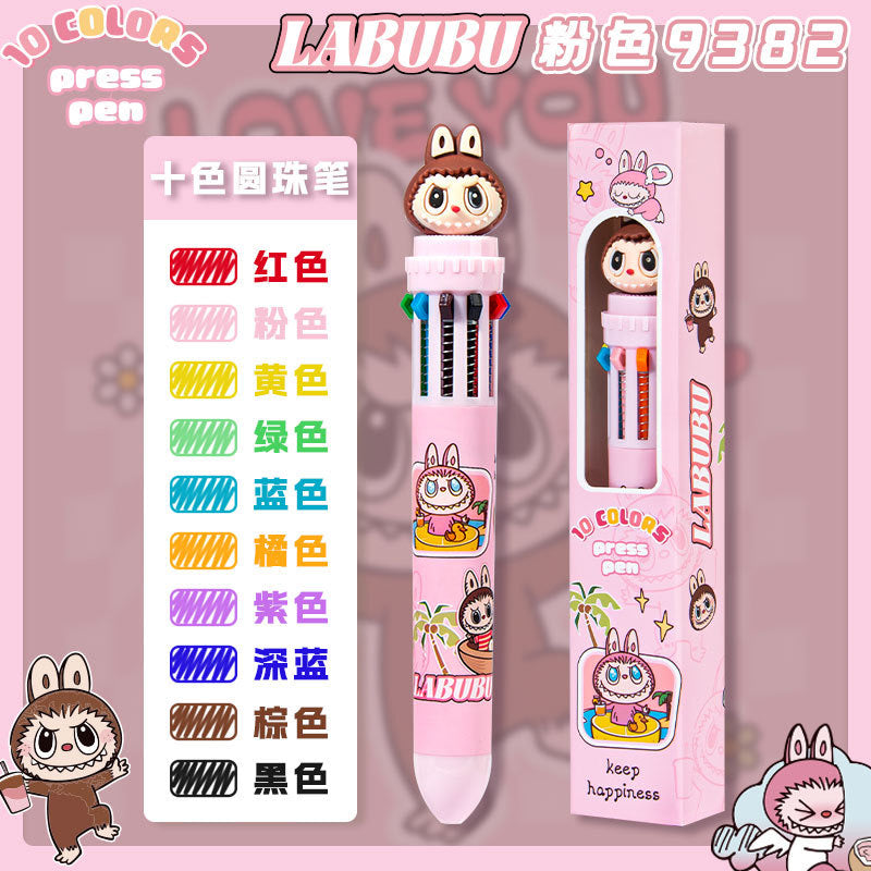 Labub pen with 10 colors high quality wholesale