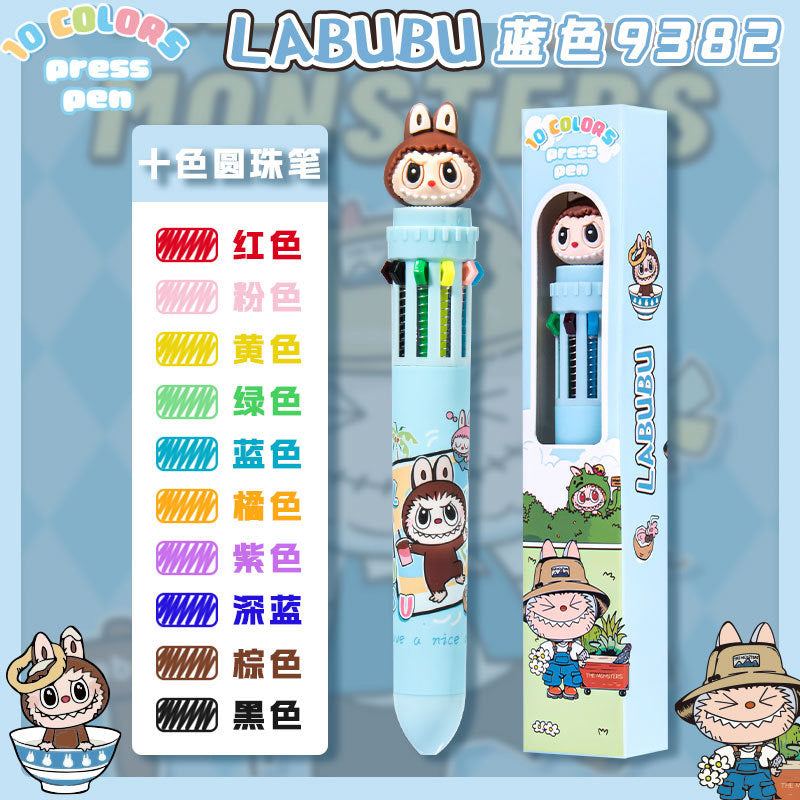 Labub pen with 10 colors high quality wholesale
