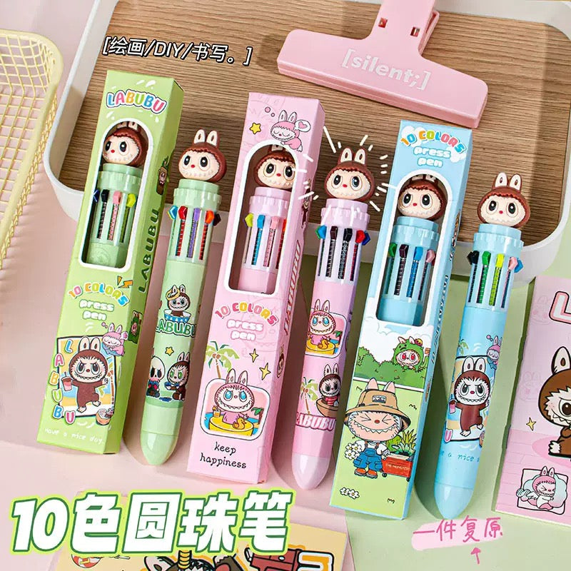 Labub pen with 10 colors high quality wholesale